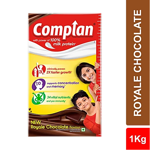 Complan Nutrition Drink Powder - Royale Chocolate Flavour, 1 kg Carton