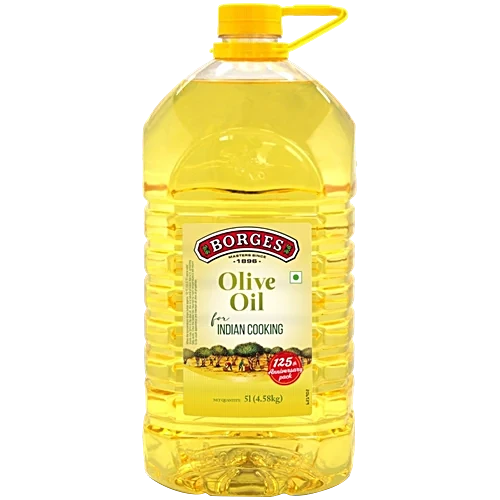 Borges Olive Oil For Indian Cooking - Frying & Baking, 5 L PET Bottle