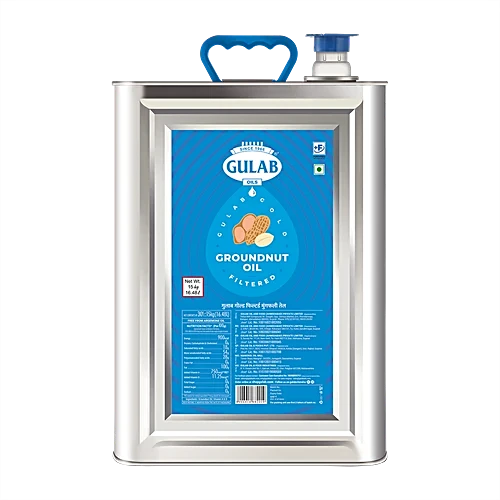 Gulab Oils Double Filtered Groundnut Oil, 15 kg