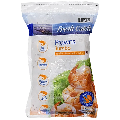 IFB Fresh Catch Prawns - Jumbo, 500 g 33 - 39 pcs