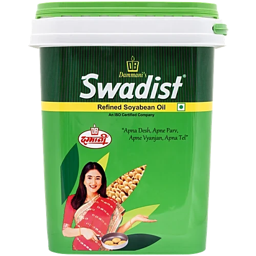 Swadist Refined Soyabean Oil, 13 kg