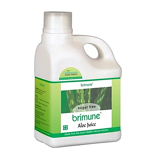 Brimune Aloe Juice - Sugar-Free, Boosts Immunity, Promotes Digestion, 1 L