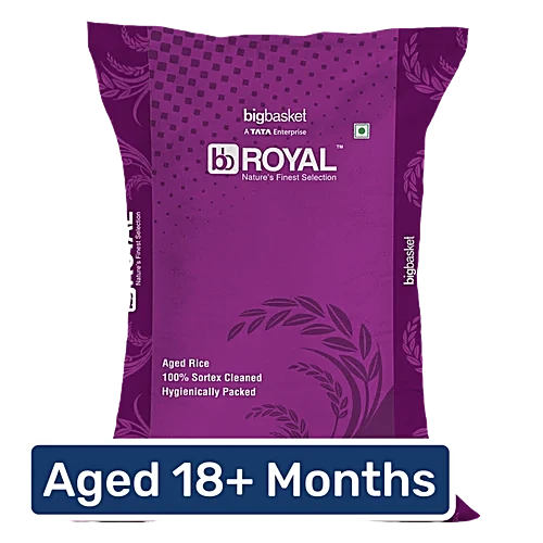 bb Royal Sona Masoori Rice/Akki Raw Rice/Akki - Super Premium, 10 kg (18+ Months Old)