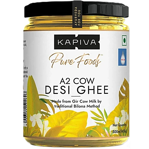 Kapiva A2 Desi Ghee/Tuppa, 500 ml