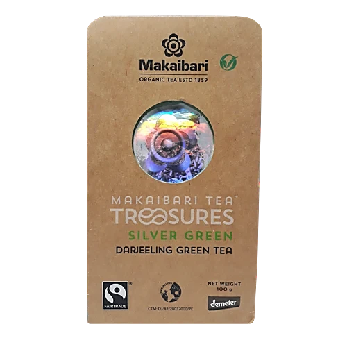 Makaibari Silver Green Darjeeling Tea, 100 g Carton
