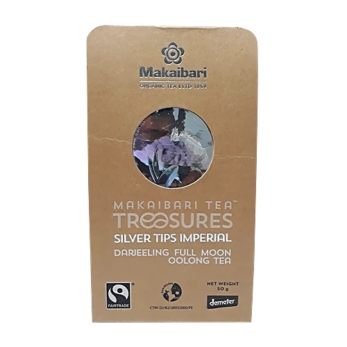 Makaibari Silver Tips Imperial Darjeeling Full Moon Oolong Tea, 50 g Carton