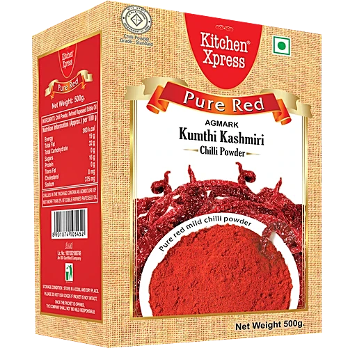 Kitchen Xpress Kumthi Kashmiri Chilli Powder, 500 g