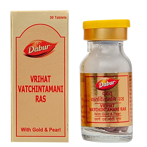 Dabur Vrihat Vatchintamani Ras With Gold & Pearl, 30 pcs