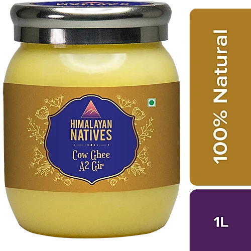 Himalayan Natives Cow Ghee - A2 Gir, Pure & Organic, 1 L