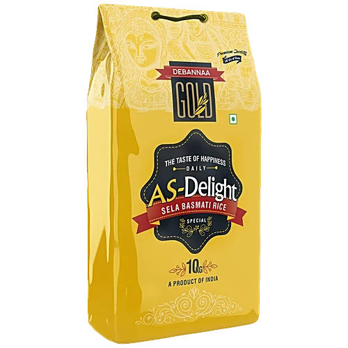 Debannaa Gold Gold AS Delight Sela Basmati Rice - High Fibre & Low GI, 10 kg