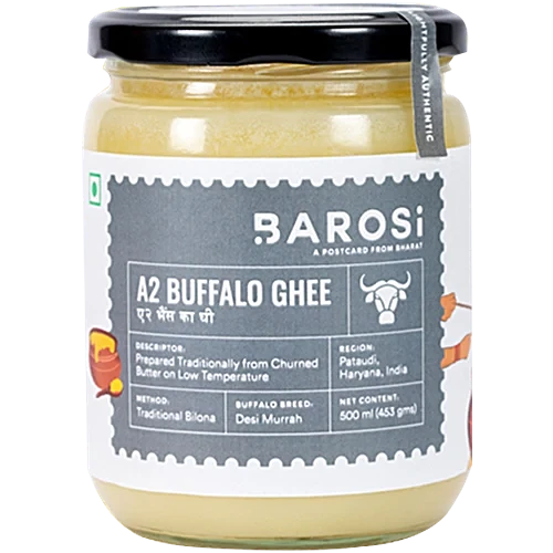 Barosi A2 Buffalo Ghee, 500 ml