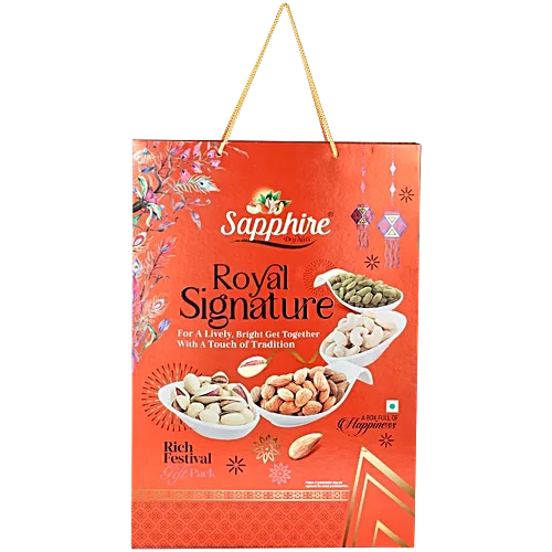 Sapphire Dry Nuts Gift Pack - Royal Signature, 1 kg Price: ₹2599