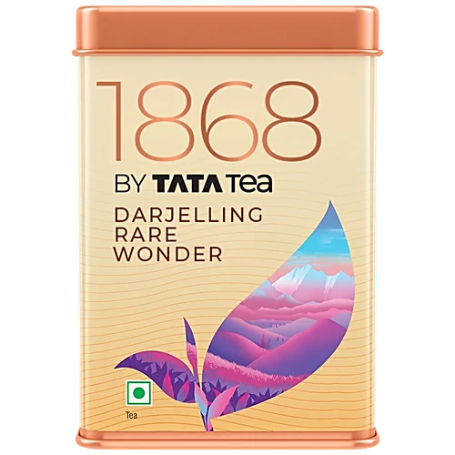 1868 by Tata Tea Darjeeling Rare Wonder, Handpicked From The Hills Of Darjeeling, 50 g Tin