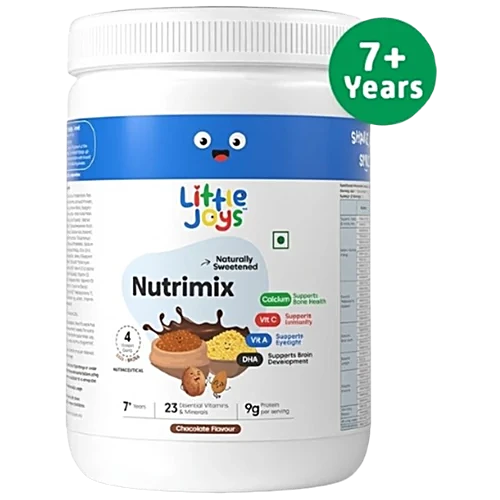 Little Joys Nutrimix Chocolate Drink Mix - 7-12 Years, No Refined Sugar, 24 Vitamins & Minerals, 350 g
