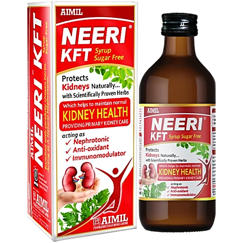 Aimil Neeri KFT Sugar-Free Ayurveda Syrup Supports Kidney Health, 200 ml