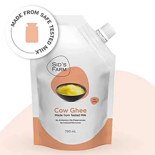 Sids Farm Cow Ghee Spout, 750 ml